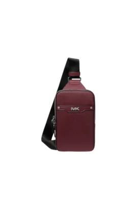 ( PREORDER ) Michael Kors Rivington Sling Bag Leather Sling Pack In Oxblood 37F4LRVC2U