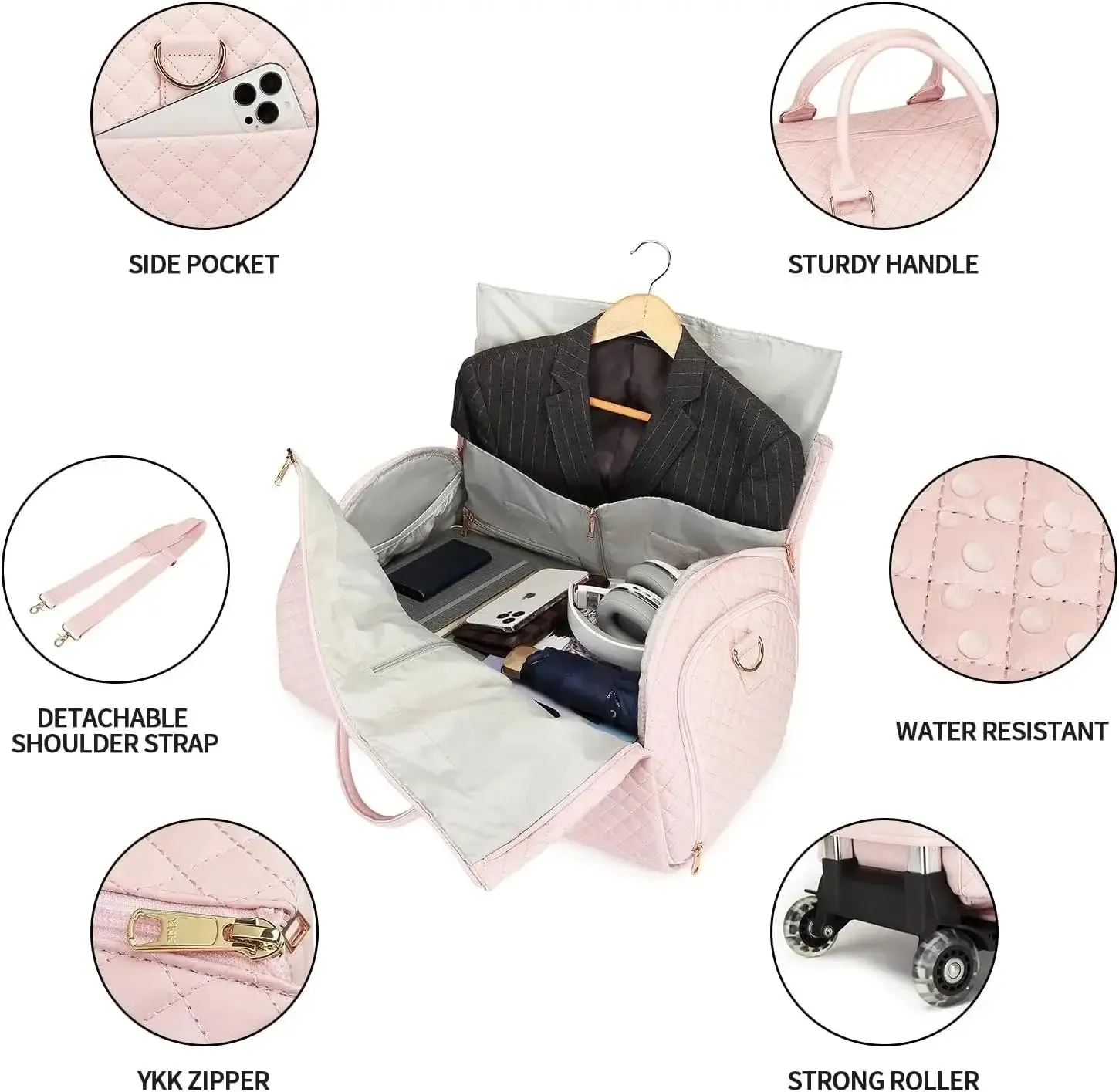 🧳 Rolling Duffel Travel Garment Bag—your all-in-one solution!