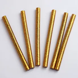 10 pcs Gold Glitter Hot Melt Glue Sticks For DIY Art Craft Sealing Repair Tool - 7mm x 4"