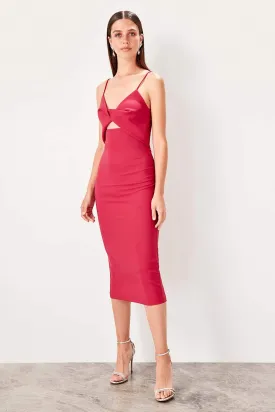 11634 Pink Cutout Pencil Dress