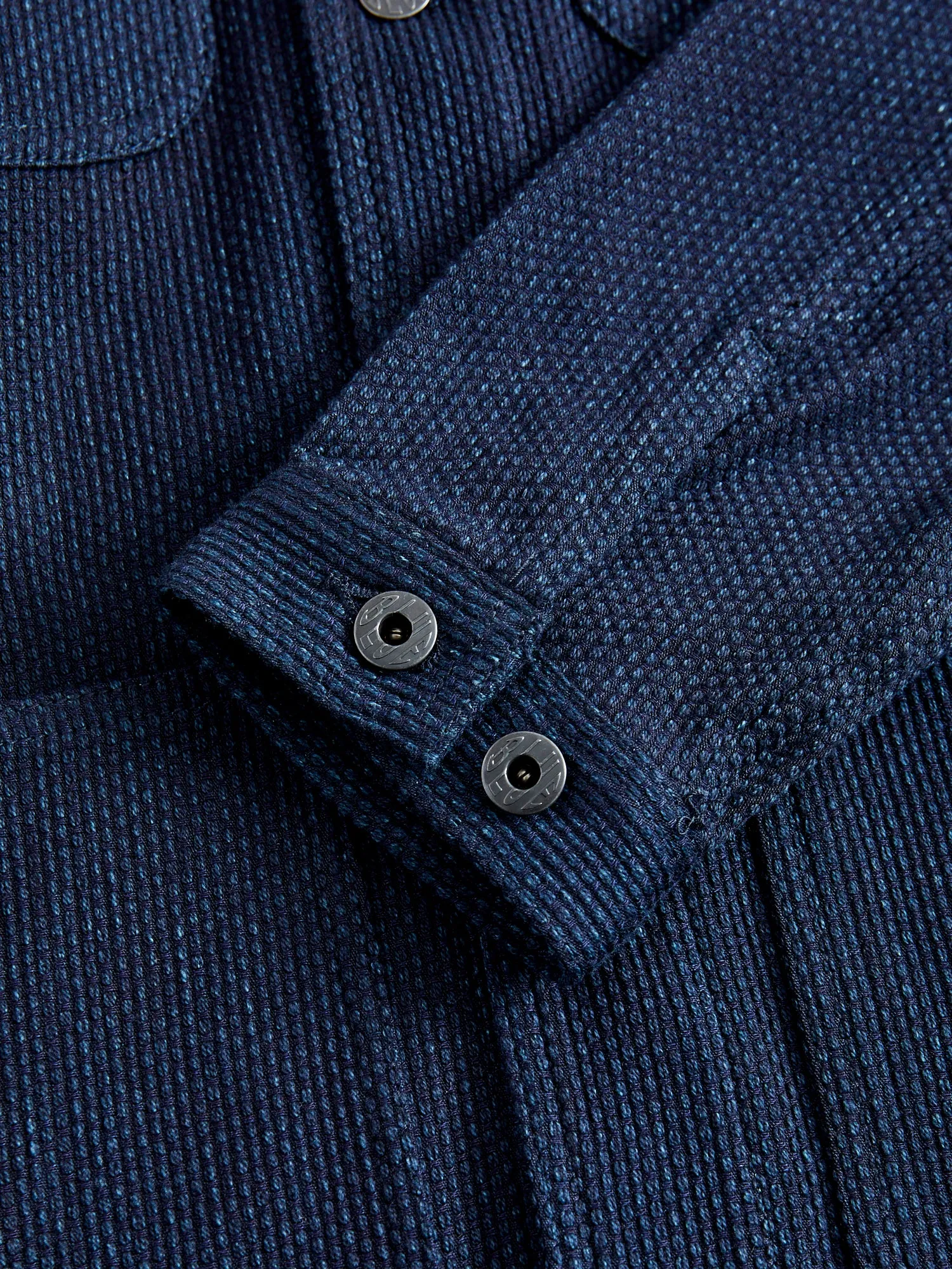 11oz Sashiko Coverall Jacket in Indigo