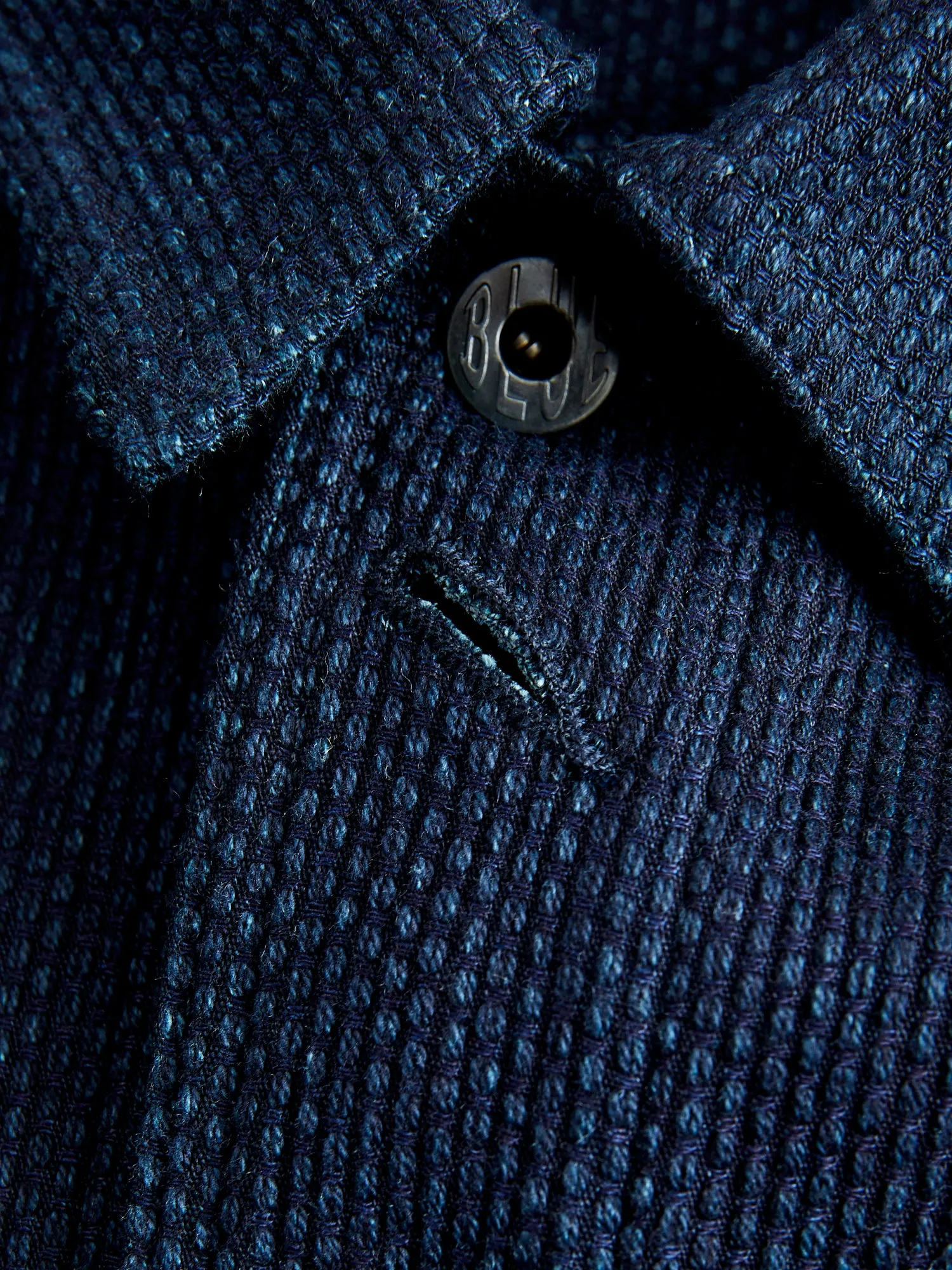 11oz Sashiko Coverall Jacket in Indigo