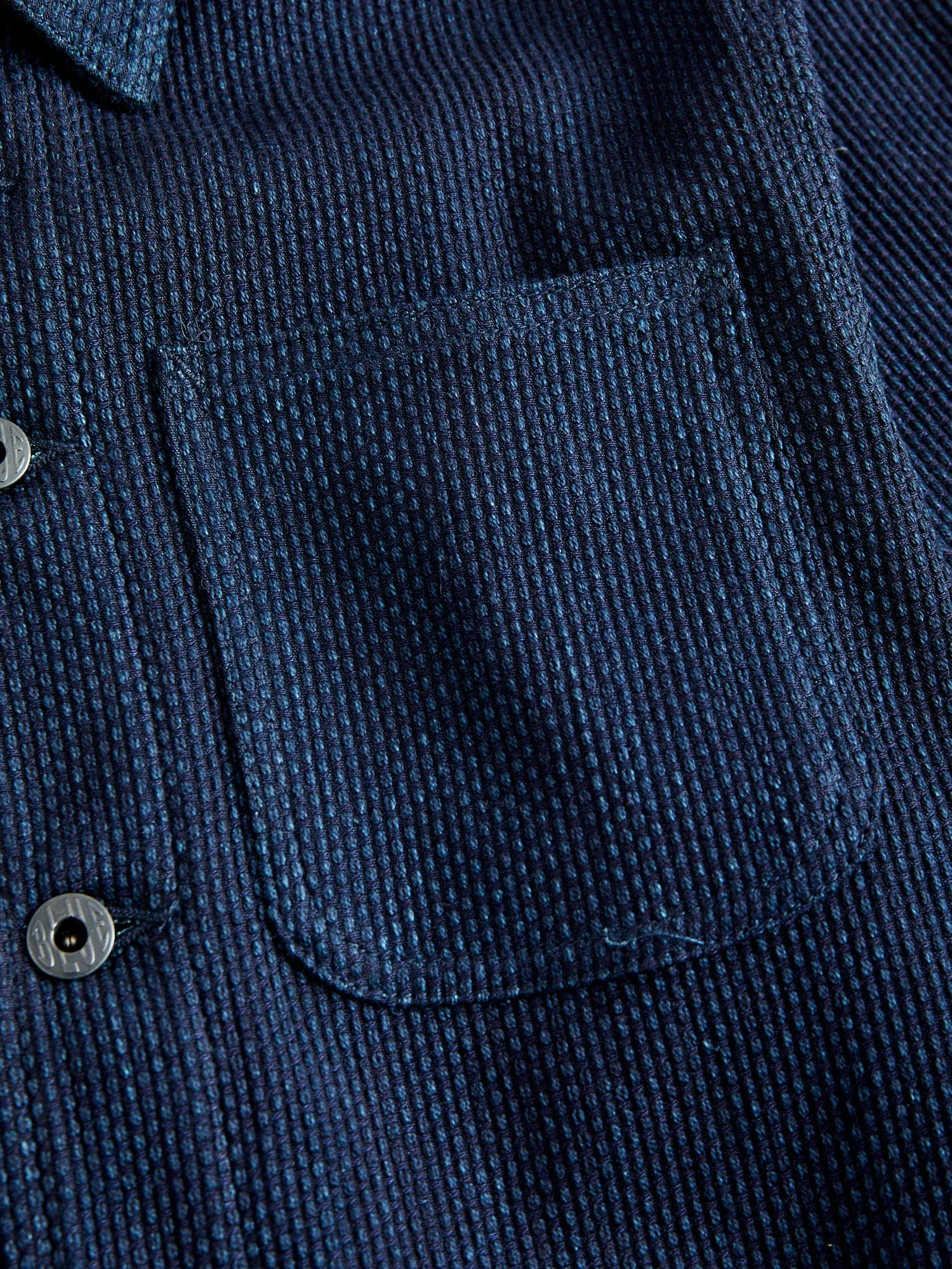 11oz Sashiko Coverall Jacket in Indigo