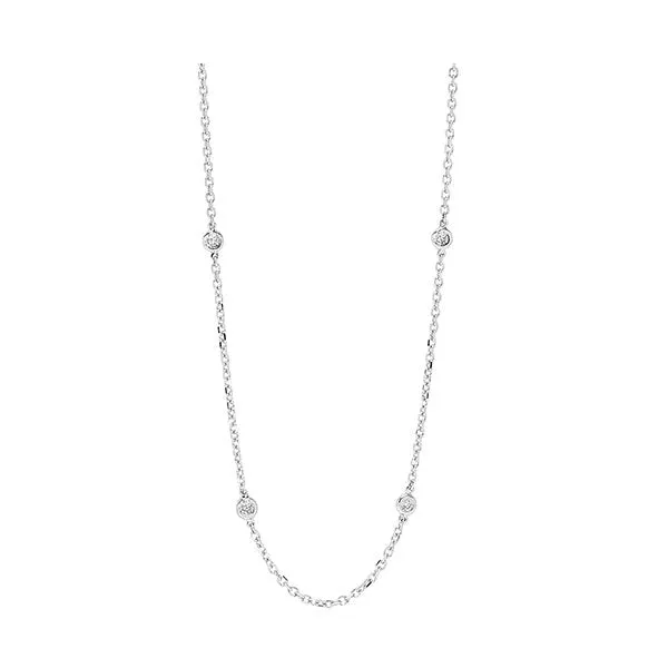 14KT White Gold Stunning Neckwear Necklace - 1-1/3 ctw