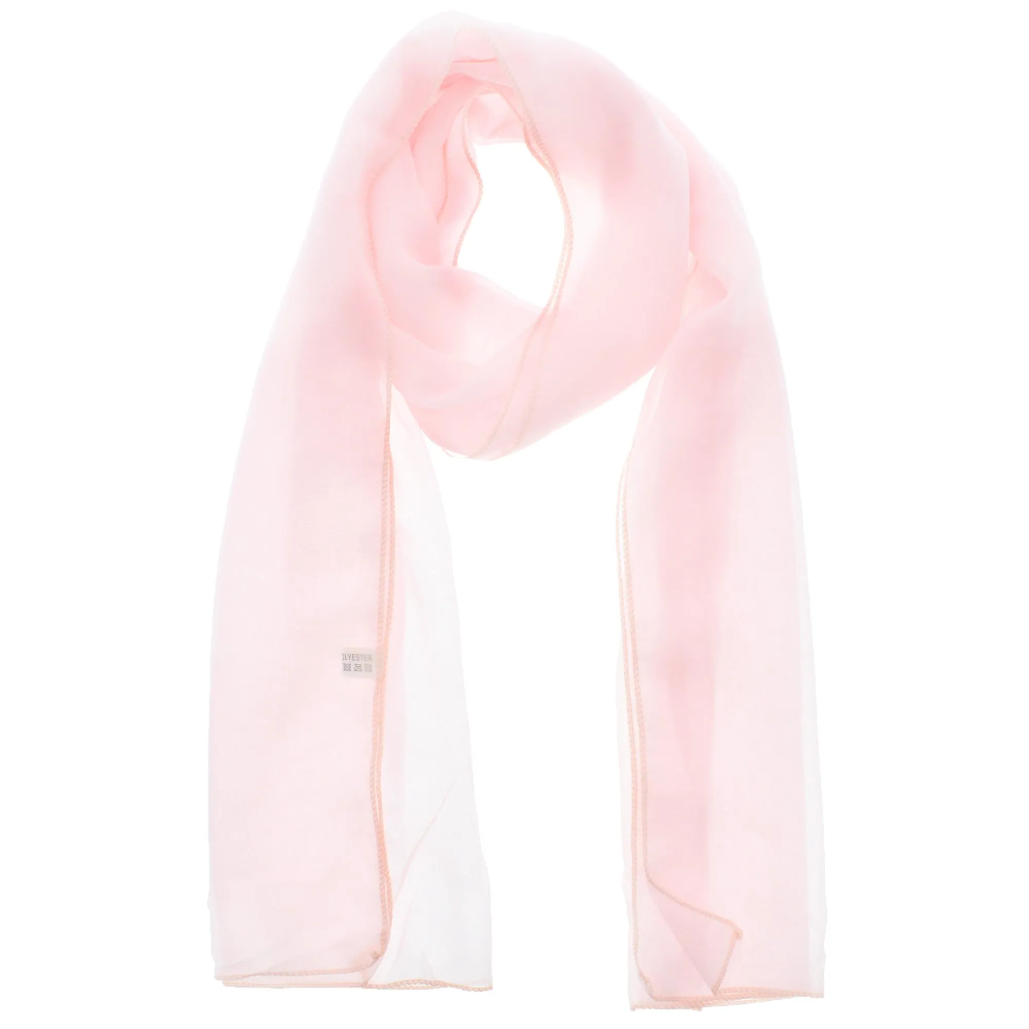 150 x 45cm Pale Pink Chiffon Scarf