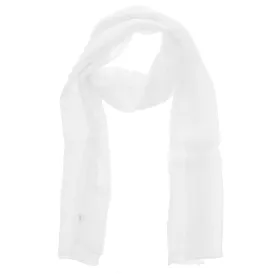 150 x 45cm White Chiffon Scarf