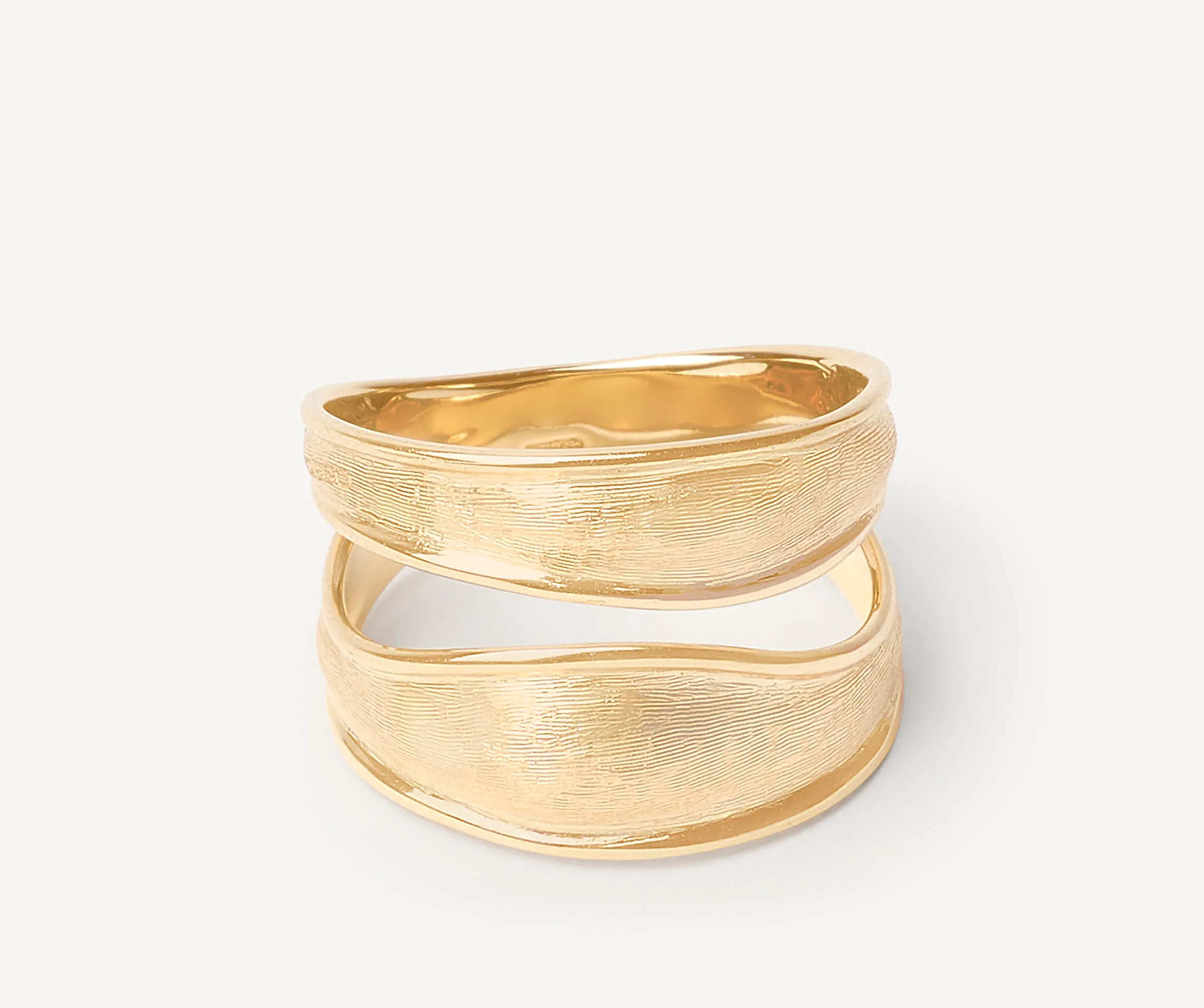 18K Yellow Gold Split Band Ring