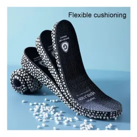 1pair Invisible Height-Increasing Elastic Shock-Absorbing Breathable Insoles For Women & Men