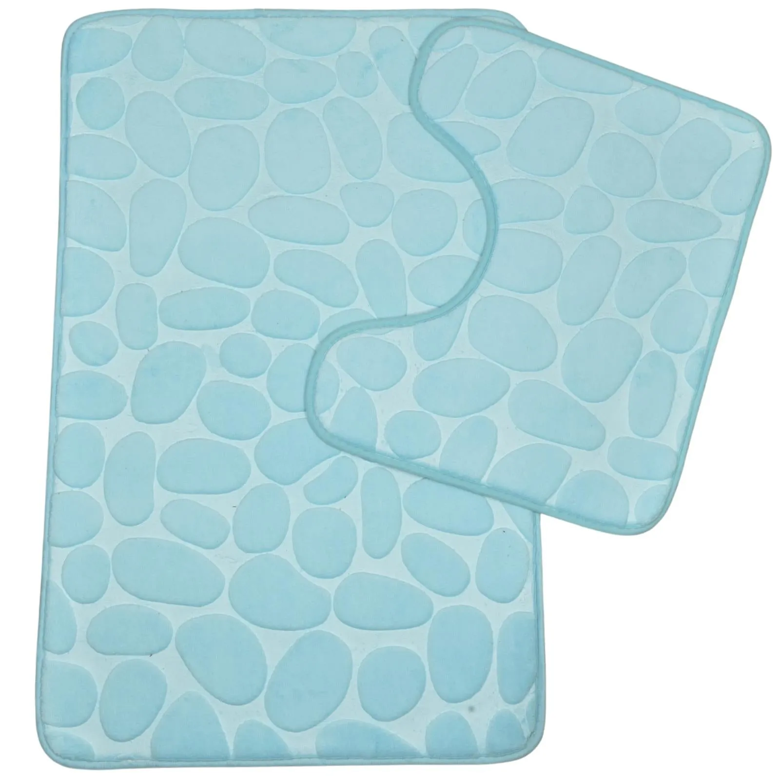 2 Pack Memory Foam Bath and Pedestal Mat