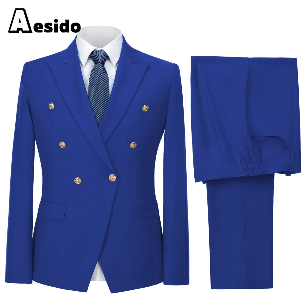 2 Piece Notch Lapel Fashion Men's Suit（Blazer Pants）