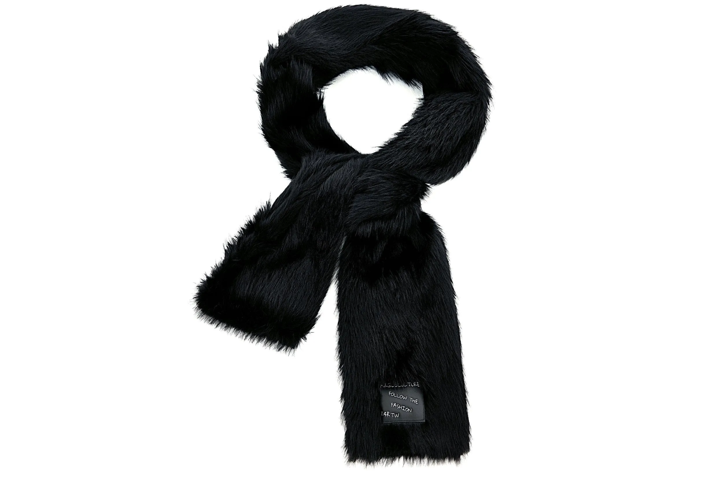 【24s Dec.】Faux Mink Solid Color Plush Scarf