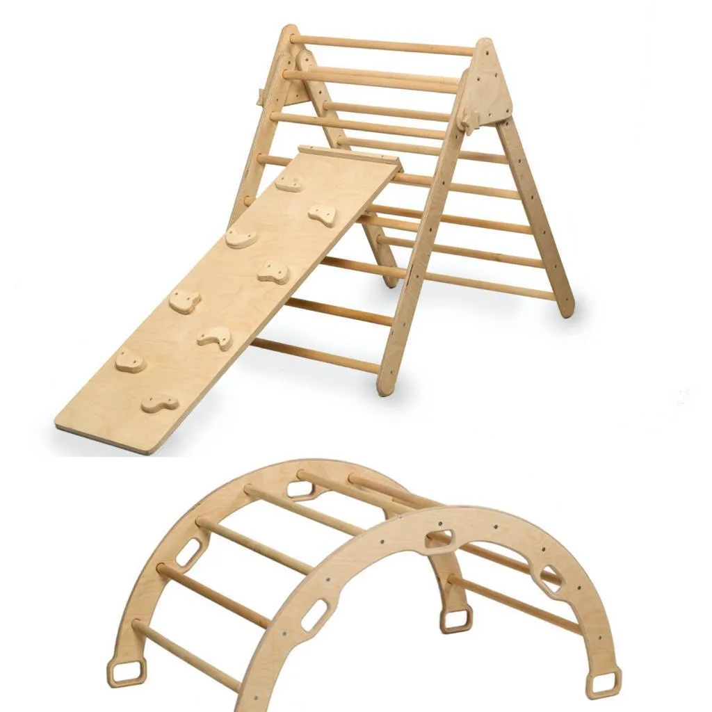 3 Pieces Climbing Set / Triangle - Arch - Ramp