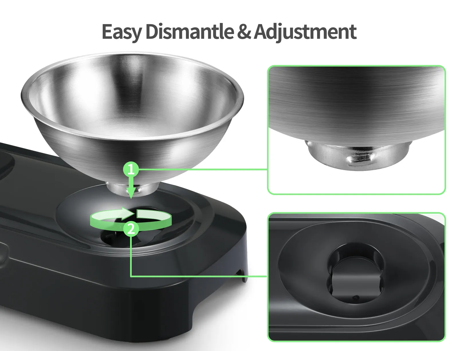 304 Stainless Steel Non-Slip Pet Bowl Anti Skid Feeder