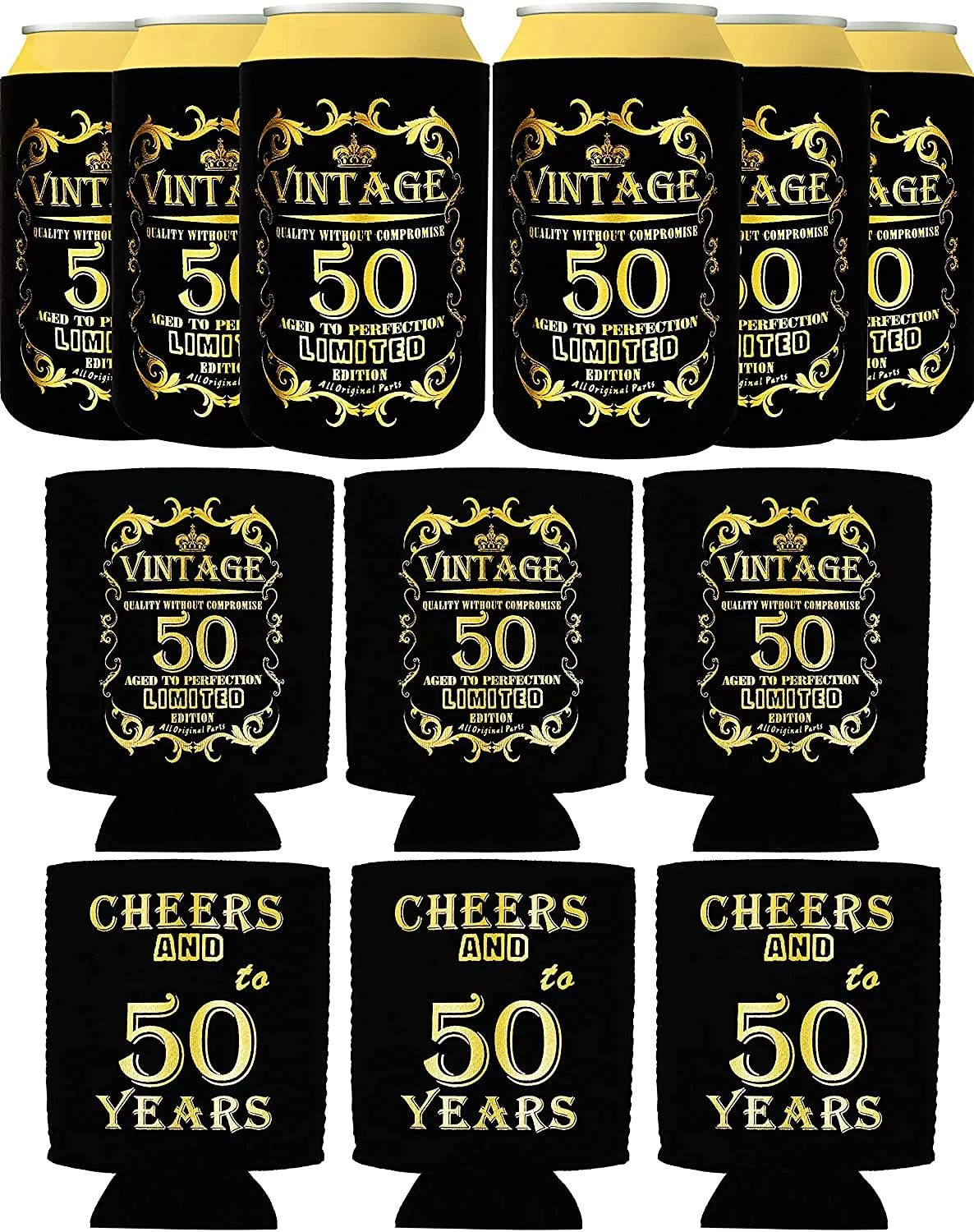 50 Birthday Decorations for Men, 50th Birthday Bottle Cooler for Men, 50 Year Old