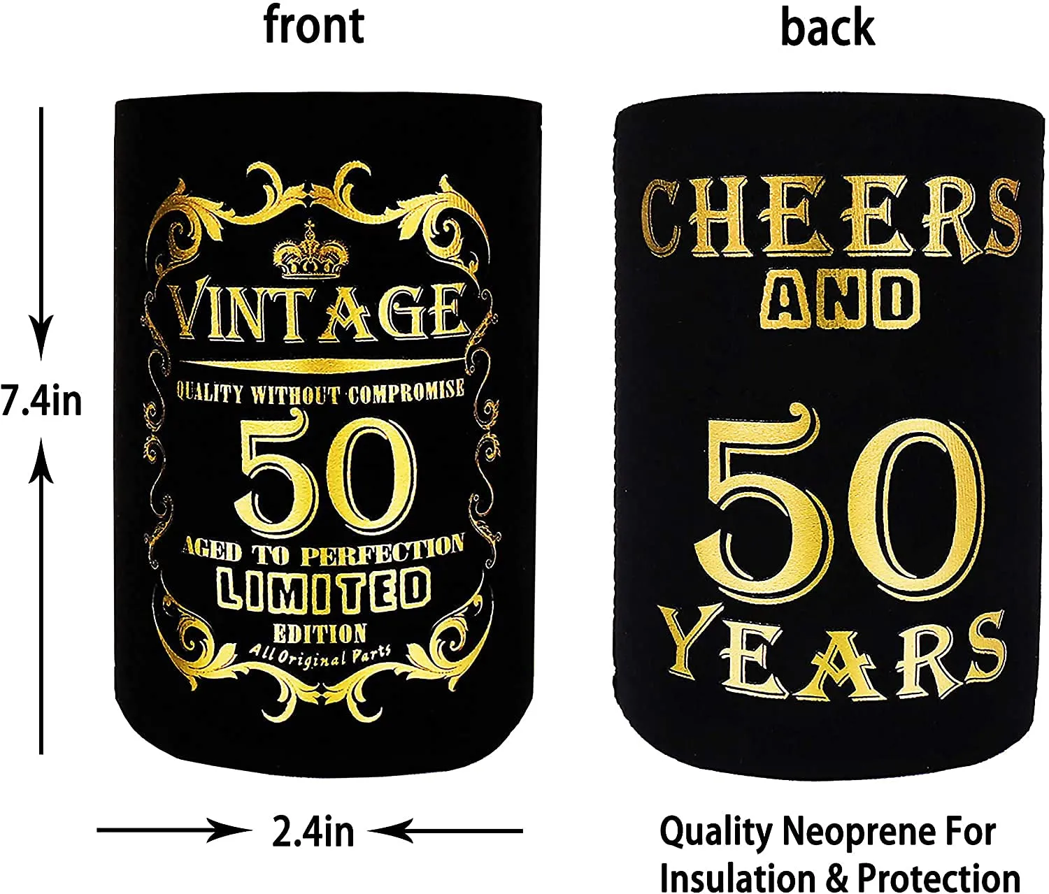 50 Birthday Decorations for Men, 50th Birthday Bottle Cooler for Men, 50 Year Old