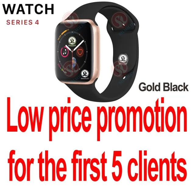 50%off 42mm Smart Watch Series 4 Clock Push Message Bluetooth Connectivity For Android phone IOS apple iPhone 6 7 8 X Smartwatch