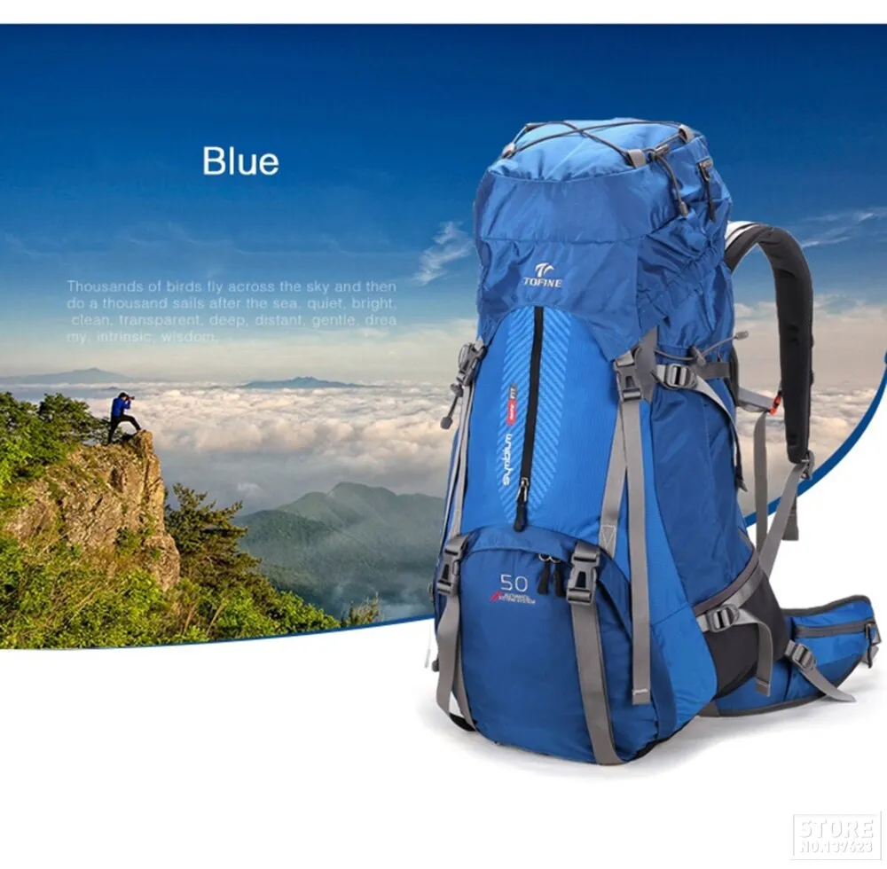 60L Large Capacity Outdoor Camping Hiking Trekking Backpack