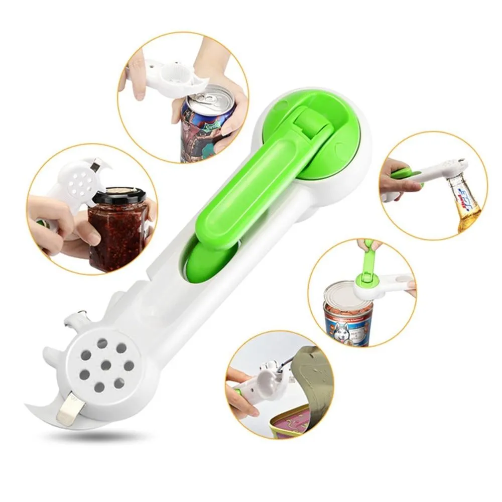 7 in 1 Creative Multi-function Can Opener With Grinding Garlic Kitchen Tools