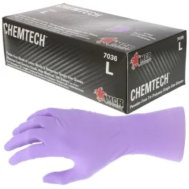 7036M MCR Safety Chem Tech Disposable Gloves, Medium, Nitrile/Neoprene/Latex