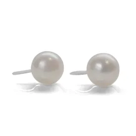 9.5 mm Freshwater pearl invisible clip on stud earrings