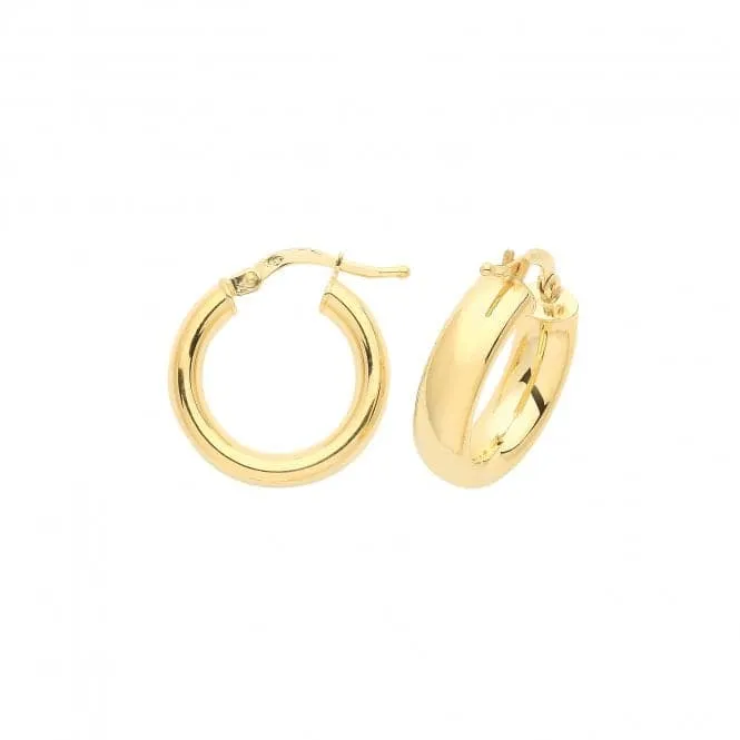 9ct Yellow Gold 20mm Hoop Earrings ER891