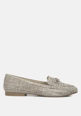 Abeera Chain Embellished Loafers