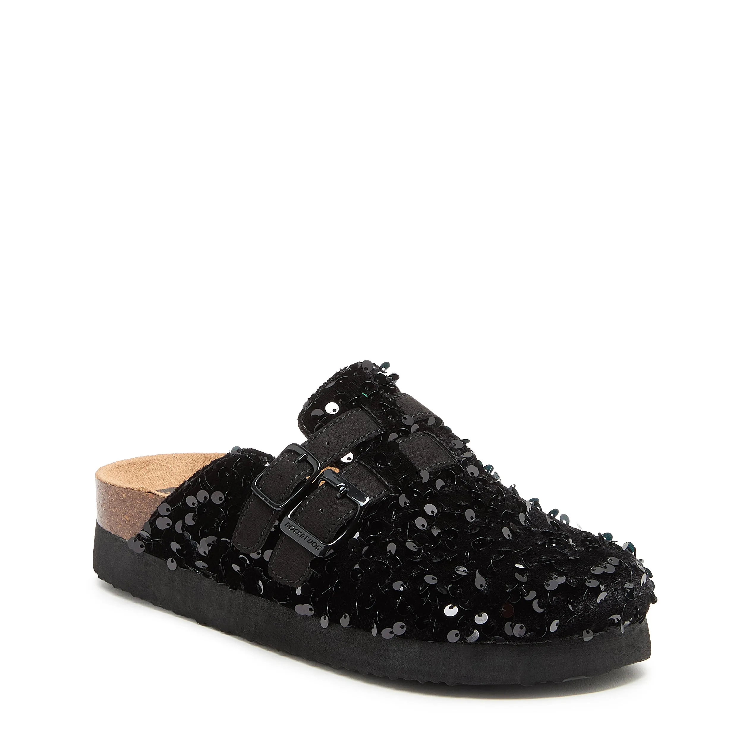 Abel Plus Black Sequin Clogs