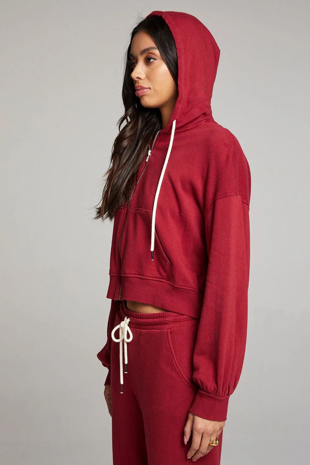 Abilenee Blood Red Zip Up