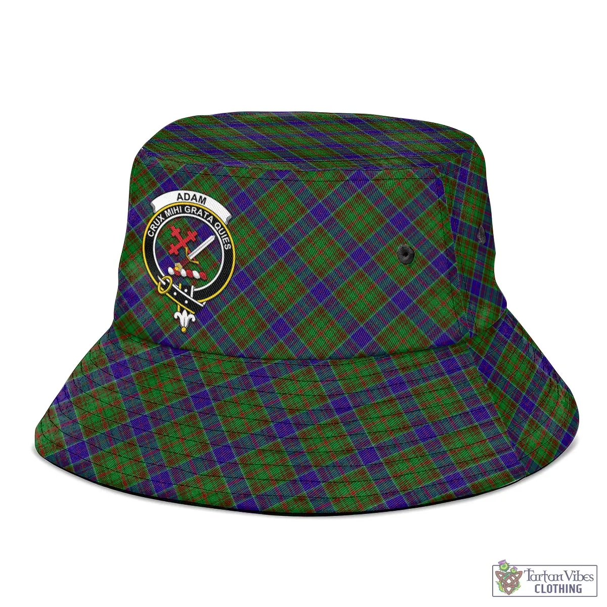 Adam Tartan Bucket Hat with Family Crest