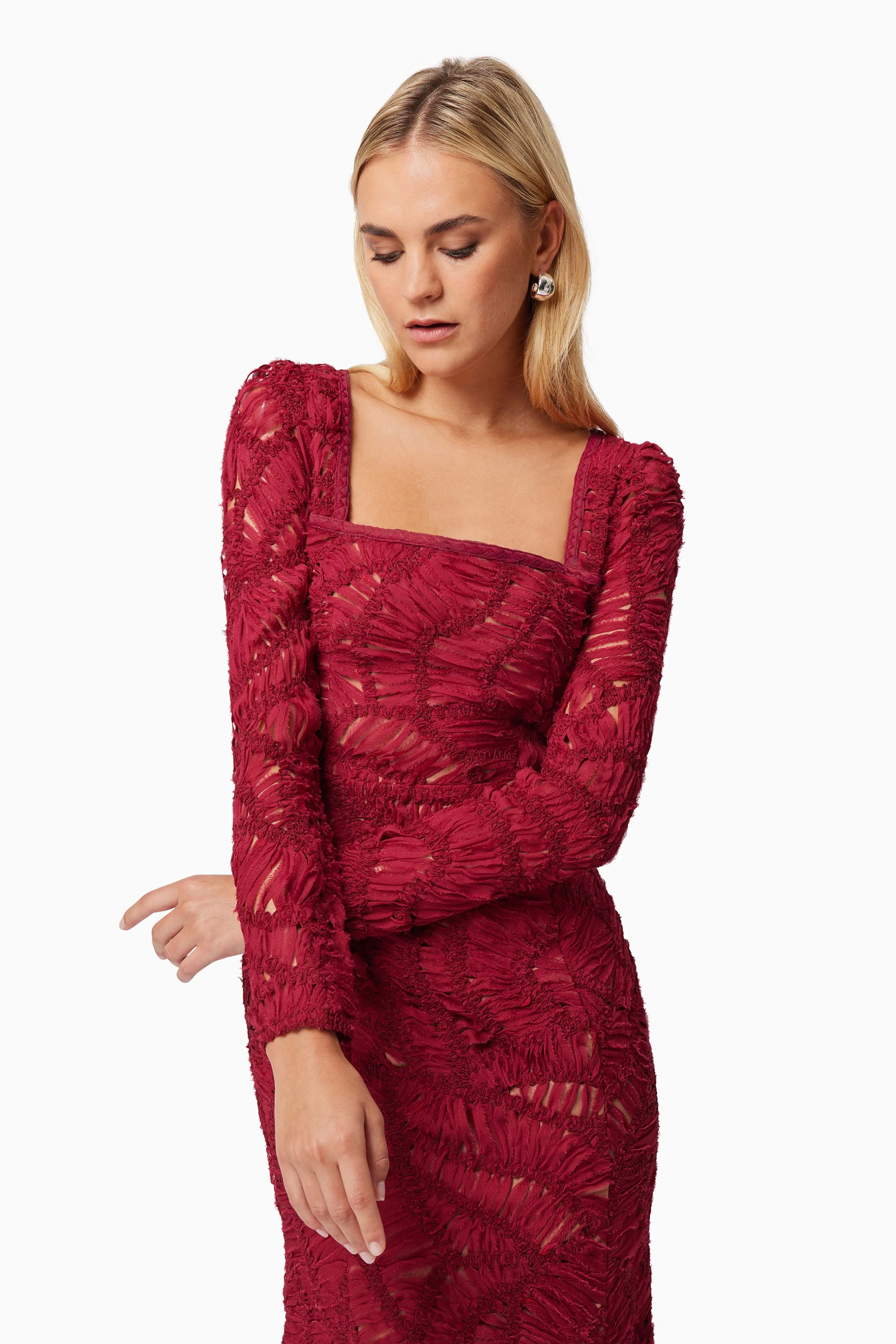 Addison Midi Long Sleeve Dress