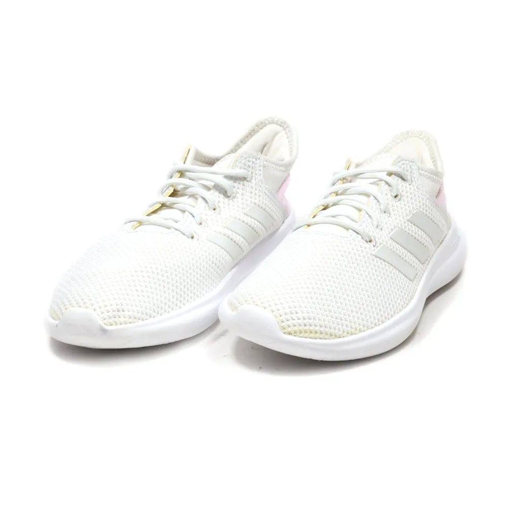 Adidas Cloudfoam Sport Shoes Leather White Colour For Women