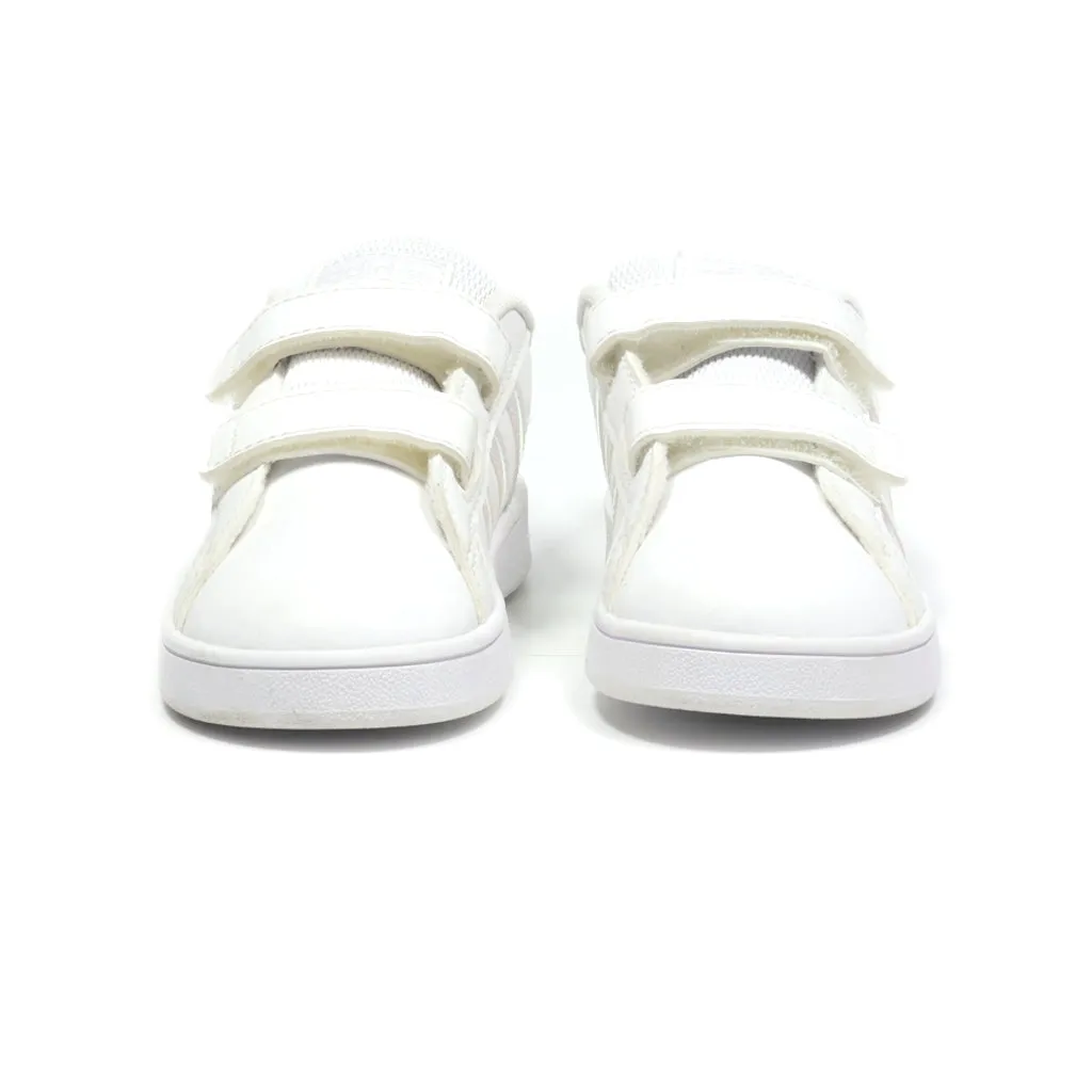 Adidas Grand Court Sneakers Canvas White Colour For Kids