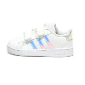 Adidas Grand Court Sneakers Canvas White Colour For Kids