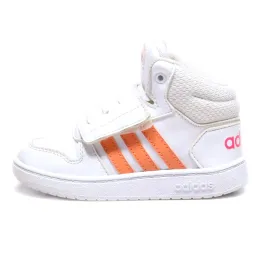 Adidas Hoops Mid 2.01 Sneakers Leather White Colour For Kids