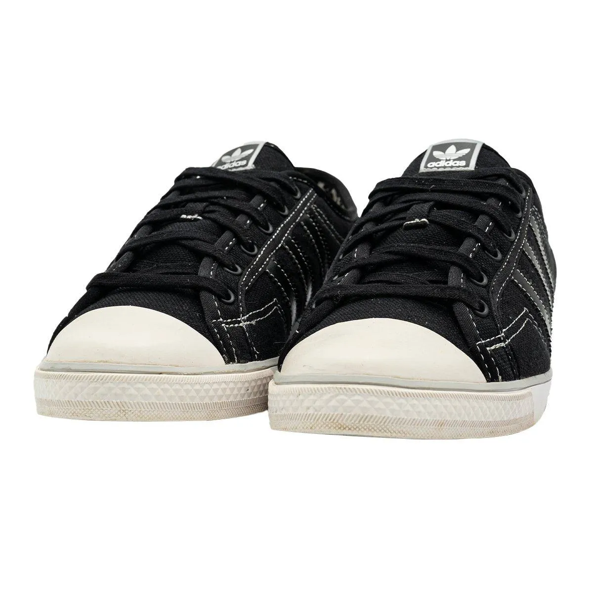 Adidas Nizza Sleek Low-Top Sneakers Fabric Black Colour For Women