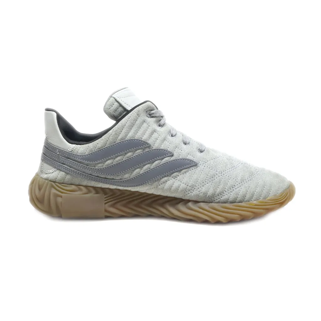 Adidas Sobakov Sport Shoes Fabric Grey Colour For Men