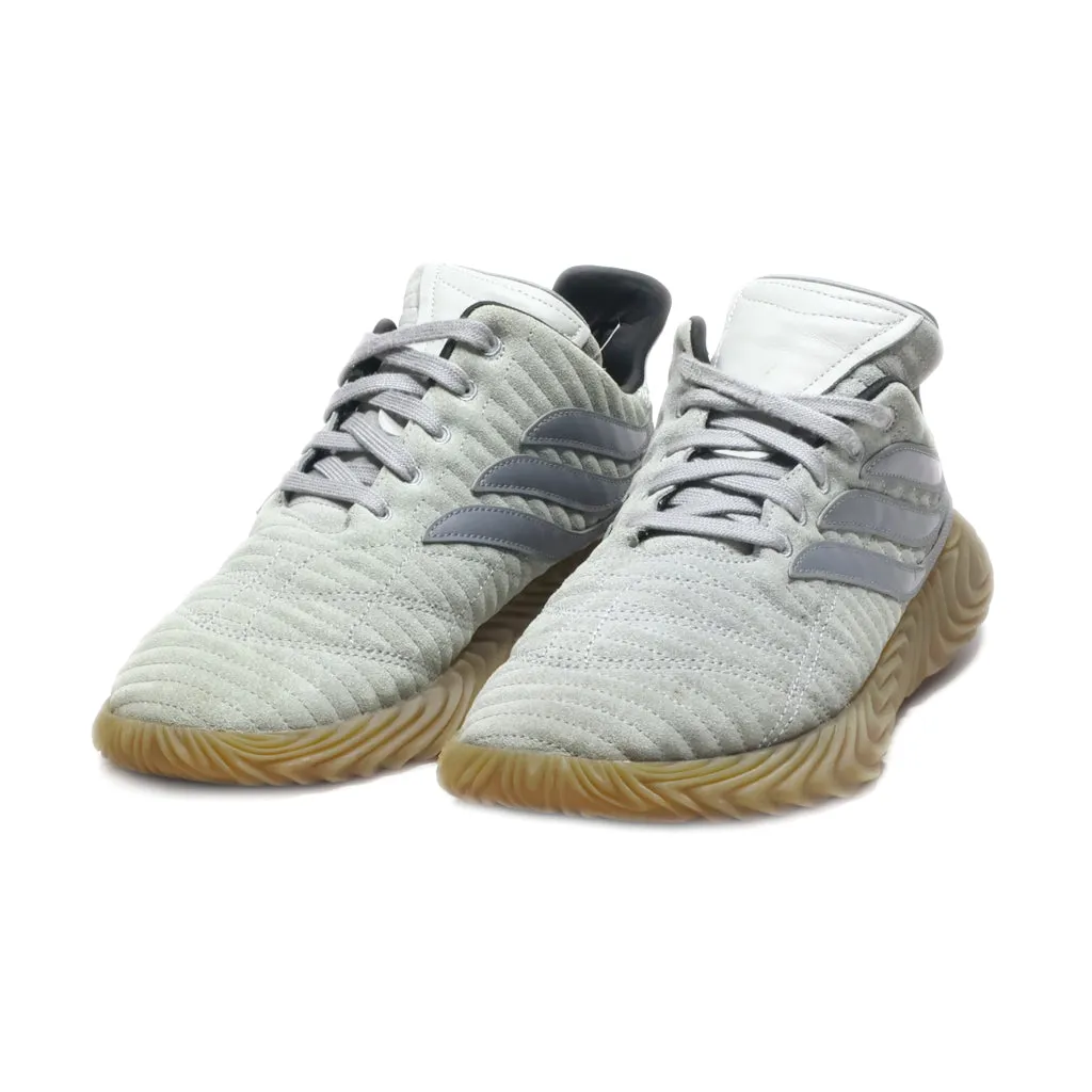 Adidas Sobakov Sport Shoes Fabric Grey Colour For Men