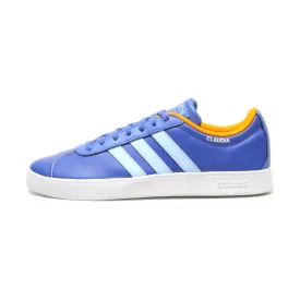 Adidas Vl Court 2.0 Low-Top Sneakers Leather Blue Colour For Men