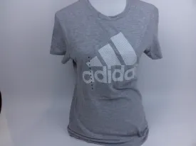 adidas womens Go To Tee Medium Grey Heather Small T-Shirts