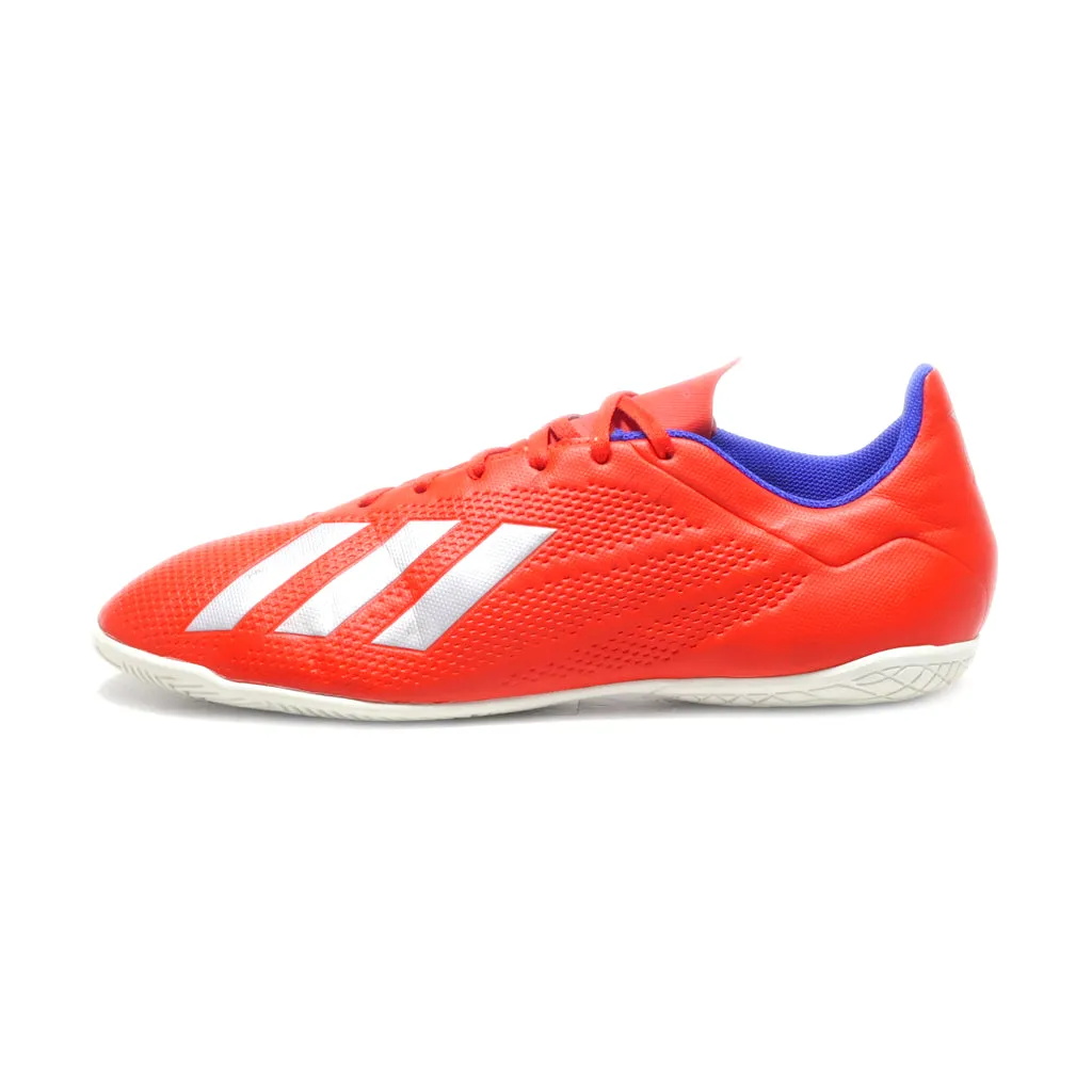 Adidas X 18.4 Sport Shoes Leather Red Colour For Men