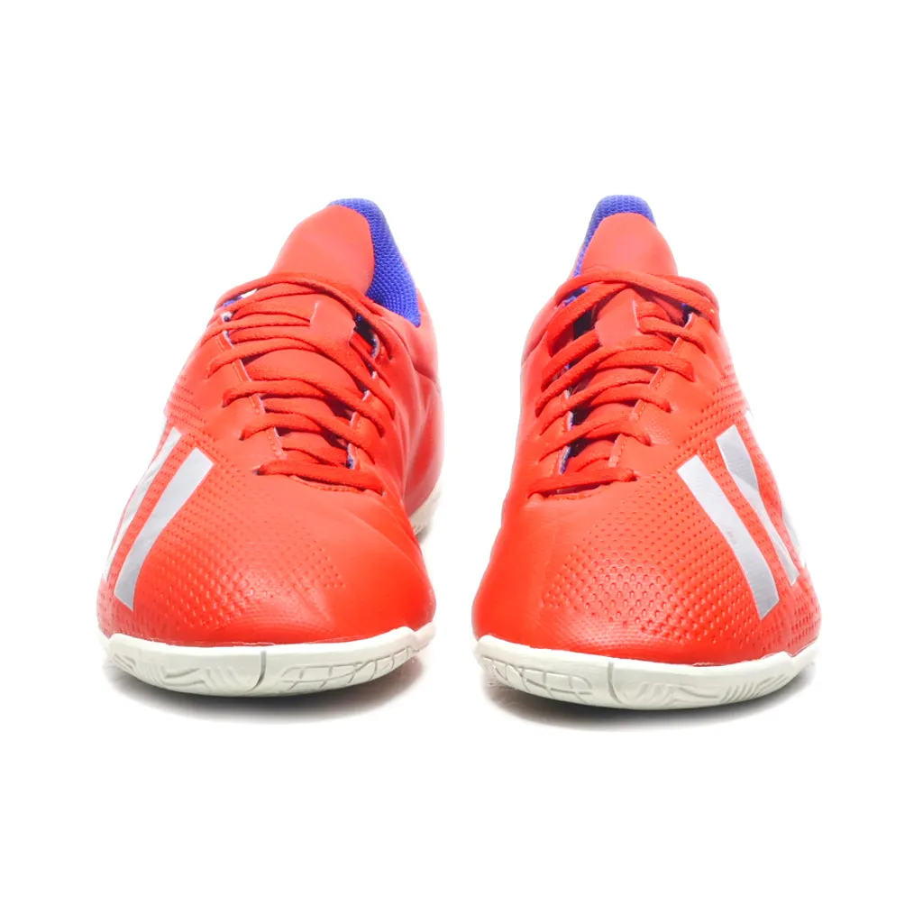 Adidas X 18.4 Sport Shoes Leather Red Colour For Men