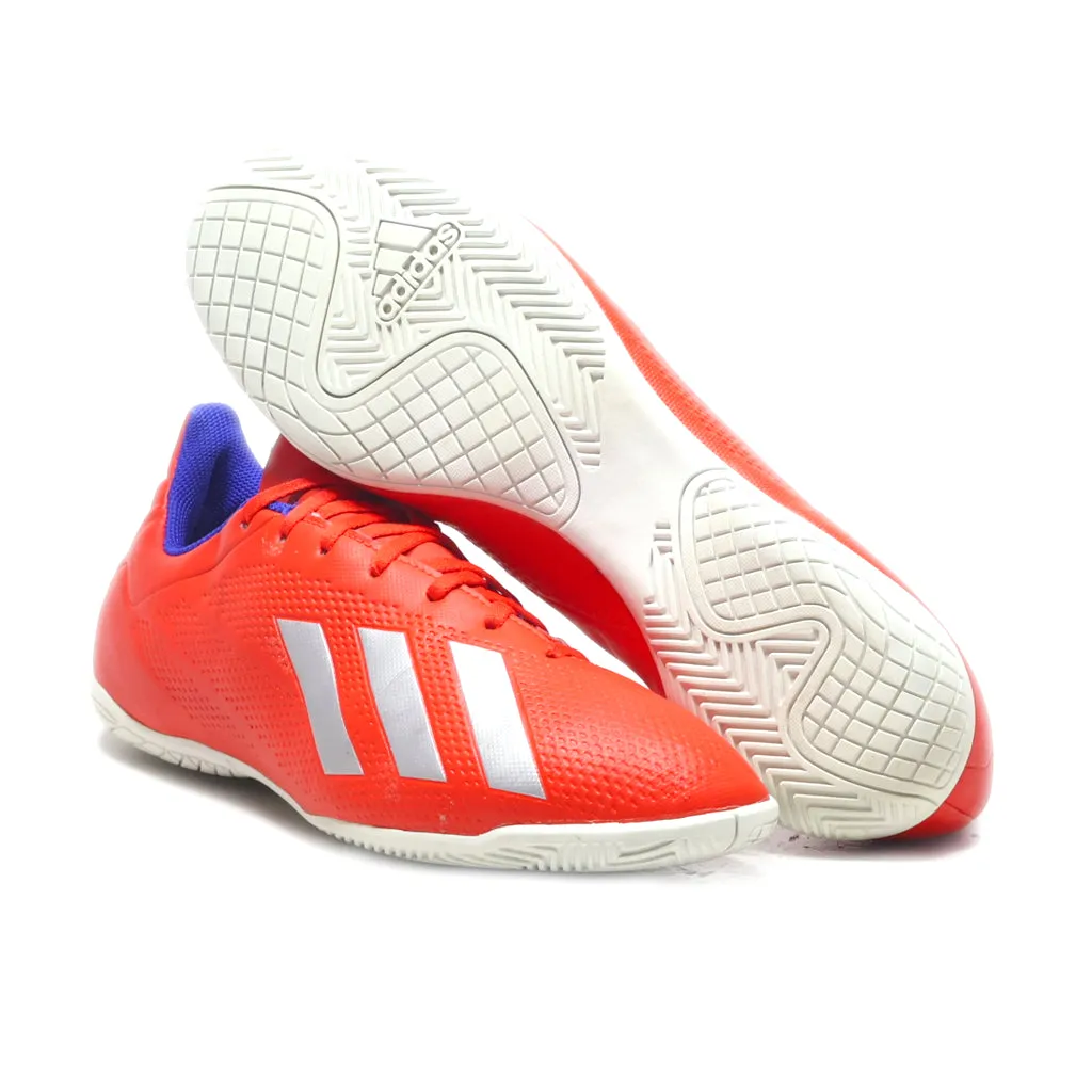 Adidas X 18.4 Sport Shoes Leather Red Colour For Men