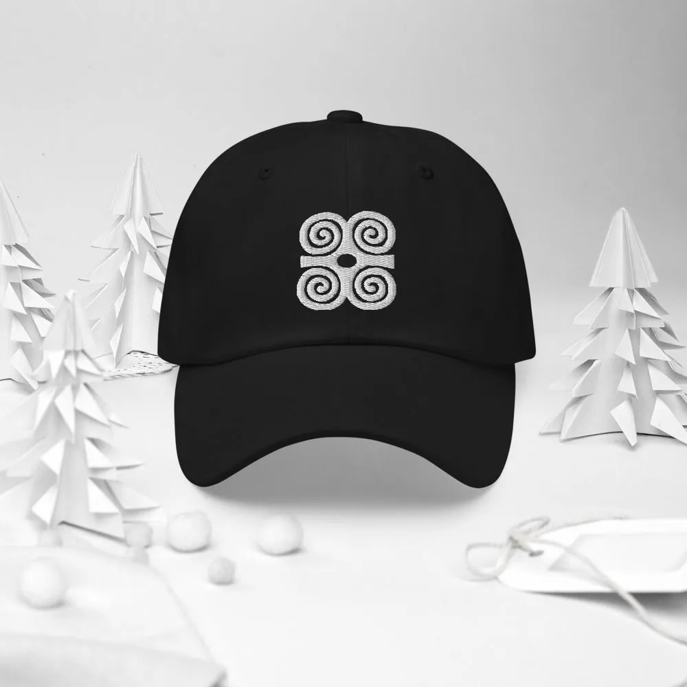 Adinkra Strength Symbol Unstructured Cotton Twill Cap