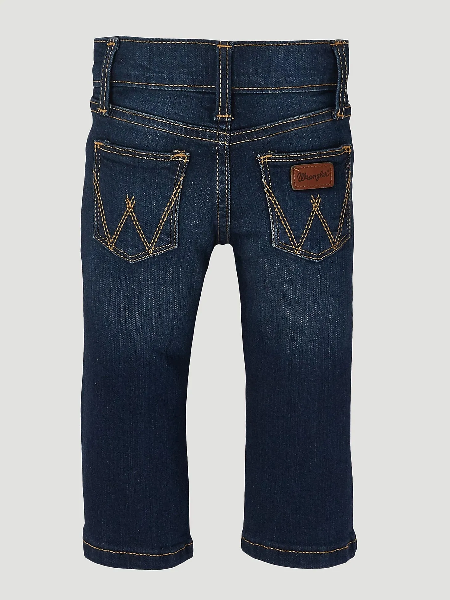 ADJUSTABLE WAIST WESTERN JEAN IN DARK BLUE - PQJ136D