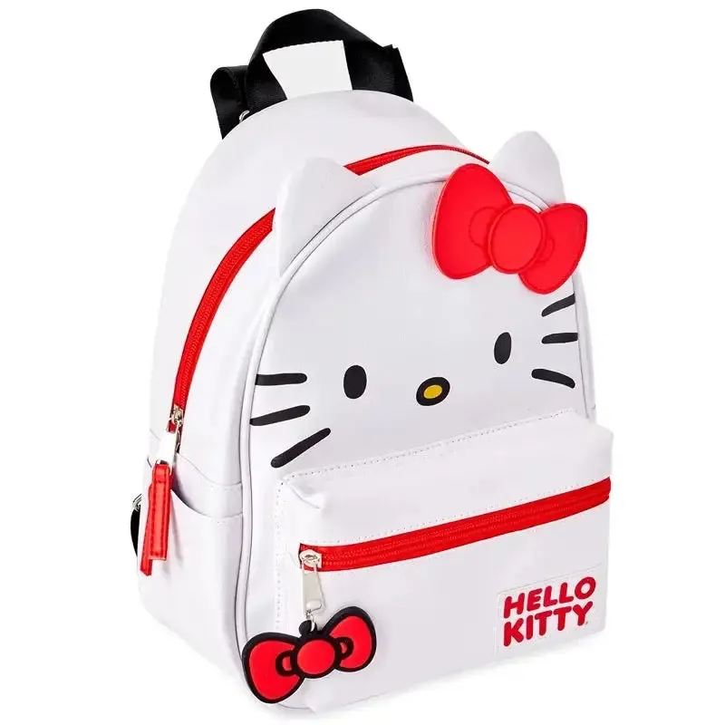 Adorable Kitty Red White Bow Backpack Bag