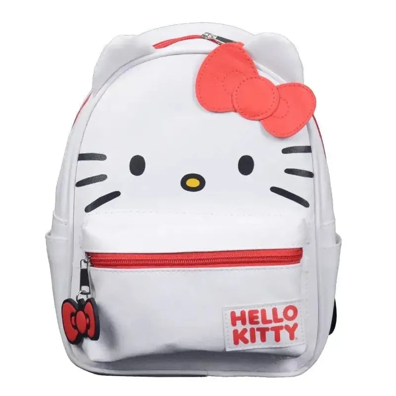 Adorable Kitty Red White Bow Backpack Bag