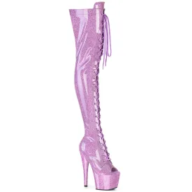 Adore-3021GP Lilac Glitter Patent, 7" Heels