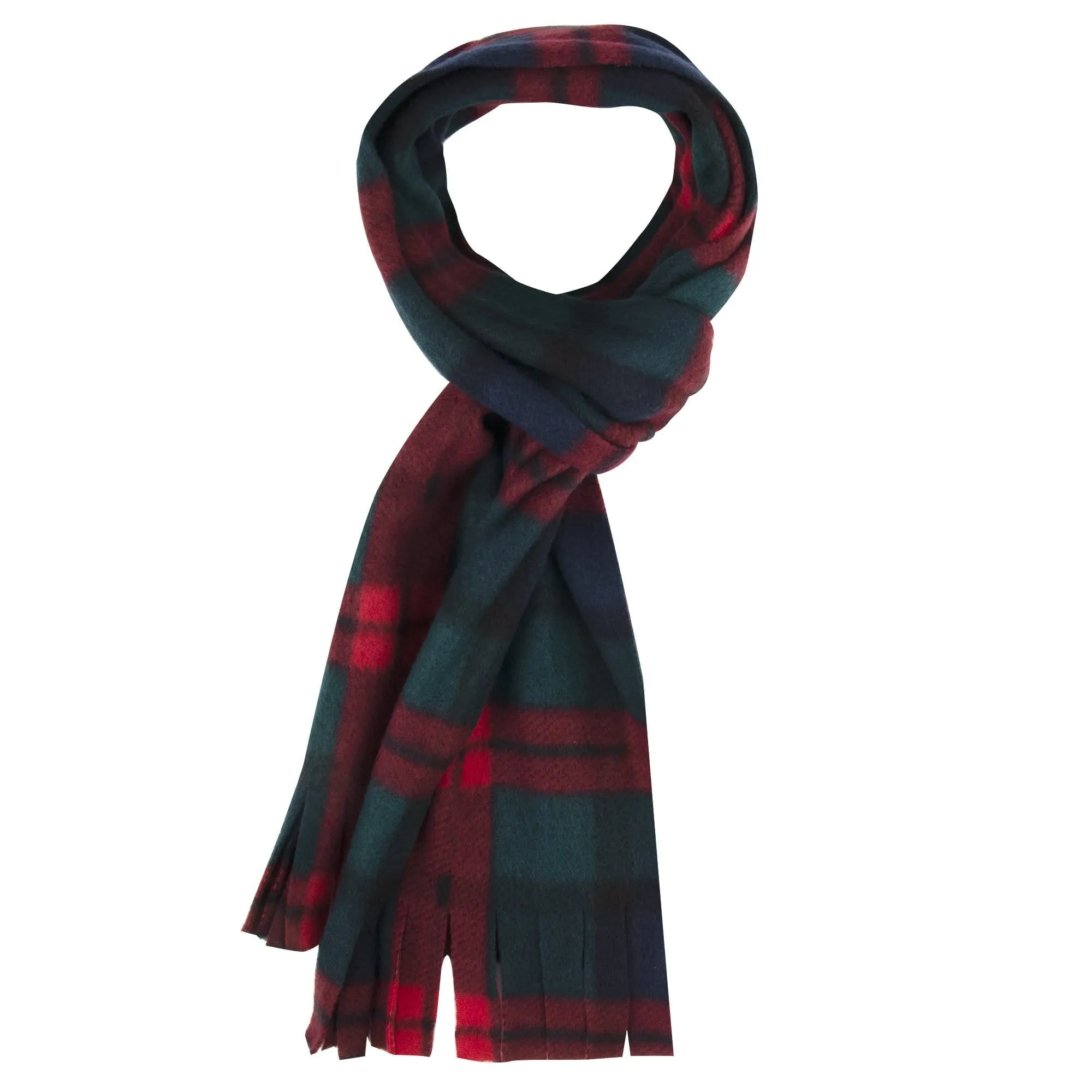 Adult Fleece Scarves 60" x 8" With Fringe - Flannel Scarves