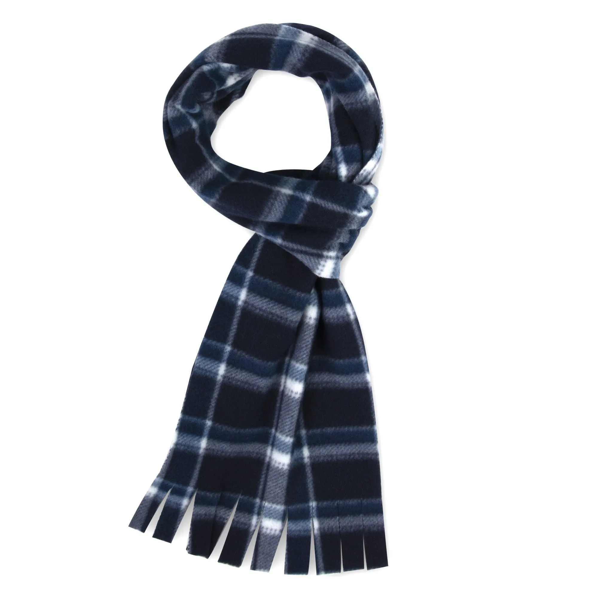 Adult Fleece Scarves 60" x 8" With Fringe - Flannel Scarves