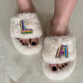 Adult Furry Slides Off White